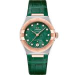 星座<span class="nowrap">系列</span> 29毫米, 精钢-Sedna™ 18k金表壳 搭配 皮表带 - 13123292099001