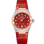 星座<span class="nowrap">系列</span> 29毫米, 精钢-Sedna™ 18k金表壳 搭配 皮表带 - 13123292099002