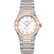 星座<span class="nowrap">系列</span> 29毫米, 精钢-Sedna™ 18k金表壳 搭配 精钢-Sedna™ 18k金表链 - 13125292055001