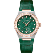 星座<span class="nowrap">系列</span> 29毫米, 精钢-Sedna™ 18k金表壳 搭配 皮表带 - 13128292099001