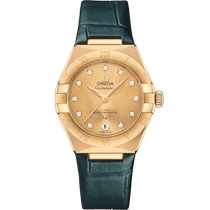 星座<span class="nowrap">系列</span> 29毫米, 黄色18 k金表壳 搭配 皮表带 - 13153292058001