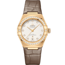 星座<span class="nowrap">系列</span> 29毫米, 黄色18 k金表壳 搭配 皮表带 - 13158292052001