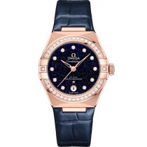 星座<span class="nowrap">系列</span> 29毫米, Sedna™ 18k金表壳 搭配 皮表带 - 13158292053003