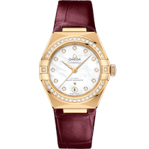 星座<span class="nowrap">系列</span> 29毫米, 黄色18 k金表壳 搭配 皮表带 - 13158292055001