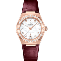 星座<span class="nowrap">系列</span> 29毫米, Sedna™ 18k金表壳 搭配 皮表带 - 13158292055002