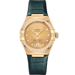 星座<span class="nowrap">系列</span> 29毫米, 黄色18 k金表壳 搭配 皮表带 - 13158292058001