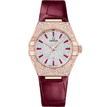 星座<span class="nowrap">系列</span> 29毫米, Sedna™ 18k金表壳 搭配 皮表带 - 13158292099001