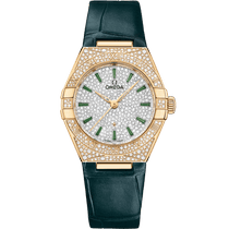 星座<span class="nowrap">系列</span> 29毫米, 黄色18 k金表壳 搭配 皮表带 - 13158292099002