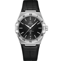 星座<span class="nowrap">系列</span> 39毫米, 精钢表壳 搭配 皮表带 - 13113392001001