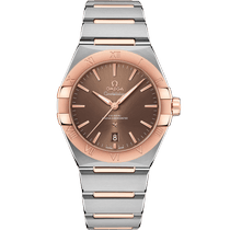 星座<span class="nowrap">系列</span> 39毫米, 精钢-Sedna™ 18k金表壳 搭配 精钢-Sedna™ 18k金表链 - 13120392013001