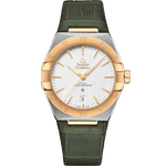 星座<span class="nowrap">系列</span> 39毫米, 精钢-黄色18 k金表壳 搭配 皮表带 - 13123392002002