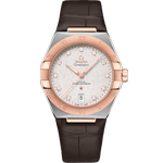 星座<span class="nowrap">系列</span> 39毫米, 精钢-Sedna™ 18k金表壳 搭配 皮表带 - 13123392052001