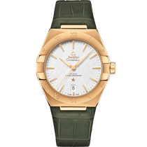 星座<span class="nowrap">系列</span> 39毫米, 黄色18 k金表壳 搭配 皮表带 - 13153392002002