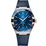 星座<span class="nowrap">系列</span> 41毫米, 精钢-Sedna™ 18k金表壳 搭配 皮表带 - 13123412103001