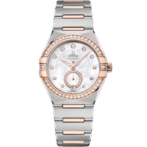 星座<span class="nowrap">系列</span> 34毫米, 精钢-Sedna™ 18k金表壳 搭配 精钢-Sedna™ 18k金表链 - 13125342055001