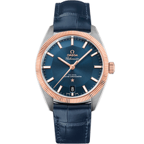 星座系列 尊霸<span class="nowrap">腕表</span> 39毫米, 精钢-Sedna™ 18k金表壳 搭配 皮表带 - 13023392103001