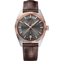 星座<span class="nowrap">系列</span> 41毫米, 精钢-Sedna™ 18k金表壳 搭配 皮表带 - 13023412206001