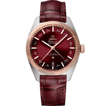 星座<span class="nowrap">系列</span> 41毫米, 精钢-Sedna™ 18k金表壳 搭配 皮表带 - 13023412211001