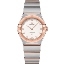 星座<span class="nowrap">系列</span> 28毫米, 精钢-Sedna™ 18k金表壳 搭配 精钢-Sedna™ 18k金表链 - 13120286052001