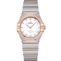 星座<span class="nowrap">系列</span> 28毫米, 精钢-Sedna™ 18k金表壳 搭配 精钢-Sedna™ 18k金表链 - 13125286055001