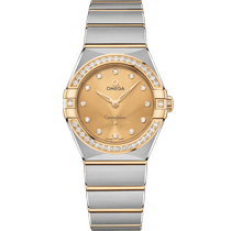 星座<span class="nowrap">系列</span> 28毫米, 精钢-黄色18 k金表壳 搭配 精钢-黄色18 k金表链 - 13125286058001