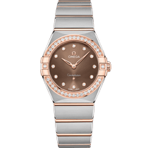 星座<span class="nowrap">系列</span> 28毫米, 精钢-Sedna™ 18k金表壳 搭配 精钢-Sedna™ 18k金表链 - 13125286063001