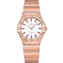 星座<span class="nowrap">系列</span> 28毫米, Sedna™ 18k金表壳 搭配 Sedna™ 18k金表链 - 13155286055004