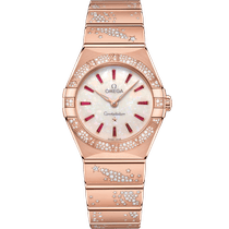 星座<span class="nowrap">系列</span> 28毫米, Sedna™ 18k金表壳 搭配 Sedna™ 18k金表链 - 13155286099003