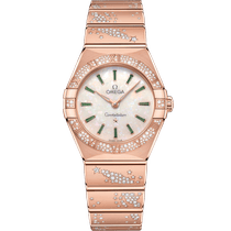 星座<span class="nowrap">系列</span> 28毫米, Sedna™ 18k金表壳 搭配 Sedna™ 18k金表链 - 13155286099004