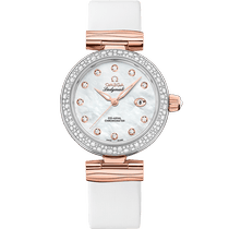 碟飞<span class="nowrap">系列</span> 34毫米, 精钢-Sedna™ 18k金表壳 搭配 皮表带 - 42527342055004