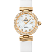 碟飞<span class="nowrap">系列</span> 34毫米, 黄色18 k金表壳 搭配 皮表带 - 42567342055007