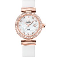 碟飞系列 Ladymat<span class="nowrap">ic</span> 34毫米, Sedna™ 18k金表壳 搭配 皮表带 - 42567342055008