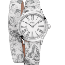 碟飞系列 Mini名典<span class="nowrap">腕表</span> 26毫米, 精钢表壳 搭配 “茹伊印花”（toile de jouy） - 42817266004002