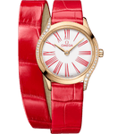 碟飞<span class="nowrap">系列</span> 26毫米, Moonshine 18k金表壳 搭配 鳄鱼皮 - 42858266004003