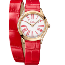 碟飞系列 Mini名典<span class="nowrap">腕表</span> 26毫米, Moonshine 18k金表壳 搭配 鳄鱼皮 - 42858266004003