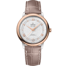 碟飞<span class="nowrap">系列</span> 32.7毫米, 精钢-红金表壳 搭配 皮表带 - 42423332052002