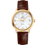 碟飞<span class="nowrap">系列</span> 32.7毫米, 黄色18 k金表壳 搭配 皮表带 - 42453332005002