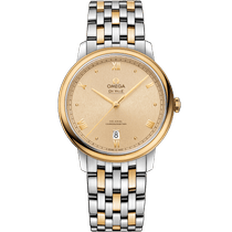 碟飞<span class="nowrap">系列</span> 39.5毫米, 精钢-黄色18 k金表壳 搭配 精钢-黄色18 k金表链 - 42420402008002