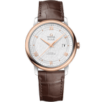 碟飞<span class="nowrap">系列</span> 39.5毫米, 精钢-红金表壳 搭配 皮表带 - 42423402002002