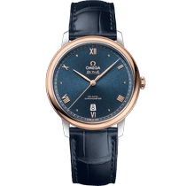 碟飞<span class="nowrap">系列</span> 39.5毫米, 精钢-红金表壳 搭配 皮表带 - 42423402003001