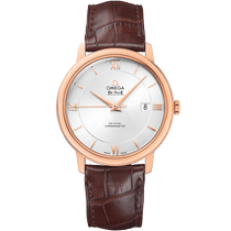 碟飞<span class="nowrap">系列</span> 39.5毫米, 红色k金表壳 搭配 皮表带 - 42453402002001