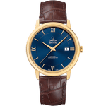 碟飞<span class="nowrap">系列</span> 39.5毫米, 黄色18 k金表壳 搭配 皮表带 - 42453402003001