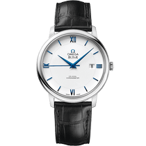 碟飞<span class="nowrap">系列</span> 39.5毫米, 白色k金表壳 搭配 皮表带 - 42453402004001