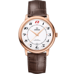 碟飞<span class="nowrap">系列</span> 39.5毫米, 红色k金表壳 搭配 皮表带 - 42453402004004