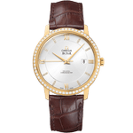 碟飞<span class="nowrap">系列</span> 39.5毫米, 黄色18 k金表壳 搭配 皮表带 - 42458402052001