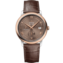 碟飞<span class="nowrap">系列</span> 39.5毫米, 精钢-红金表壳 搭配 皮表带 - 42423402113001