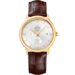 碟飞<span class="nowrap">系列</span> 39.5毫米, 黄色18 k金表壳 搭配 皮表带 - 42453402102002