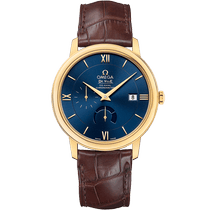 碟飞<span class="nowrap">系列</span> 39.5毫米, 黄色18 k金表壳 搭配 皮表带 - 42453402103001