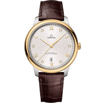 碟飞<span class="nowrap">系列</span> 40毫米, 精钢-黄色18 k金表壳 搭配 皮表带 - 43423402052001