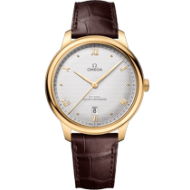 碟飞系列 典雅<span class="nowrap">腕表</span> 40毫米, 黄色18 k金表壳 搭配 皮表带 - 43453402002002